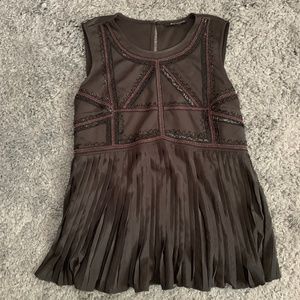 Eva Longoria Limited Beaded Flutter Tank Top